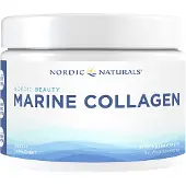 Nordic Naturals Marine Collagen 150 g | Poeder | Gehydrolyseerd type I collageen met vitamine C, aardbeiensmaak (150 Gram)