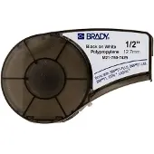Brady M21-500-7425 tape polypropyleen zwart op wit 12,7 mm x 6,40 m (origineel)