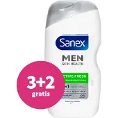 Sanex 3+2 Gratis: Douchegel Men Active Fresh 400 Ml