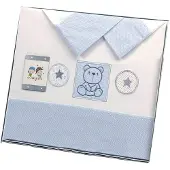 Gamberritos laken set blauw beertje 3 delig middel