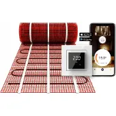 E-Heat Verwarmingsmat Set Basic WiFi 10 m² / 1500 Watt Set met ET44-thermostaat | Wit