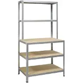 Ironside 100855 Stellingkast compleet 200 kg Metaal, Hout Verzinkt Hout