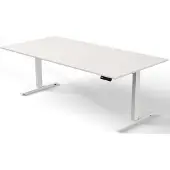 Kerkmann Move 3 Zit-sta-bureau Rechthoekig Wit T-Voet 2,000 (B) x 1.000 (D) x 1.200 (H) mm Hout