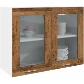 vidaXL Bovenkast Lyon 80x31x60 cm bewerkt hout oud houtkleurig