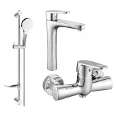Mexen Kama DF05 doucheset, chroom - 72514DF05-00