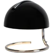 Naeve Tafellamp Burano, zwart, Woon-/ Eetkamer, Glas, Vintage, Tafellamp