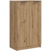 vidaXL Schoenenkast 59x35x100,5 cm bewerkt hout artisanaal eikenkleur