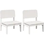 vidaXL Tuinstoelen 2 st 60x52,5x72 cm massief grenenhout wit