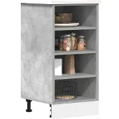 vidaXL Onderkast Riga 40x44,5x81,5 cm bewerkt hout zwart