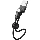 Hoco USB naar de USB-C Kabel 0,25m Zwart – Duurzaam & Campact