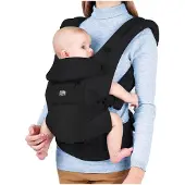 Deryan Ergonomische Draagzak - 4-in-1 - Buik- en Rugdrager - Zwart