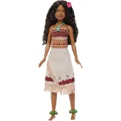 Disney Moana Disney Vaiana pop met outfit die aan en uit kan en 5 accessoires - Geïnspireerd op live-actionfilm