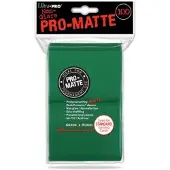 Ultra pro - Standaard Deck Protector PRO-Matte Groen '100 Mappen' : Ruilkaart, ML