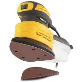 Powerplus elektrische handpalmschuurmachine POWX04800 - 180 W Multischuurmachine - 5 schuurbladen, stofopvangbak
