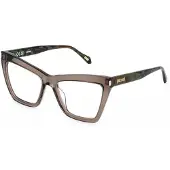 Just cavalli VJC138 53/17/140 Lichtbruin transparant glanzend Acetaat VROUW VJC138