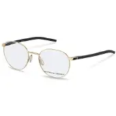 Porsche Design Bril - - P8756 - Goud/metaal zwart - Ronde vorm - 51/19/140