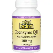 Natural Factors , Coenzyyme Q10, 100 mg, 120 Zachte Capsules