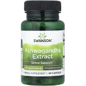 Swanson Health , Ashwagandha-Extract, Geïnfecteerd, 450 mg, 60 Capsules