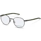 Porsche Design Bril - - P8756 - Groen/Zwart - Metaal - Rond 53/19/145