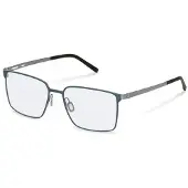 Rodenstock Bril - - R7178 - Metaal - Blauw/Zwart - 56-17-145