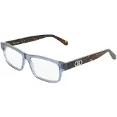 Ferragamo Bril - - SF3061 - Transparant blauw - Acetaat - 56/15/150