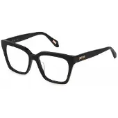 Just cavalli VJC002 52/16/140 Zwarte Glanzende Acetaat Bril Vrouwen VJC002
