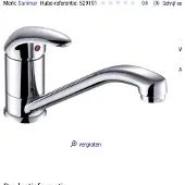 Sanimar Novara spoeltafelkraan chroom