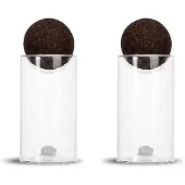 Sagaform Nature zout- en peperstel met kurkbal 2-pack Transparant-donkerbruin