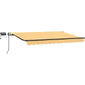 vidaXL Uitschuifbare luifel Zand 600 × 300 cm Stof en Aluminium