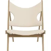 Audo Copenhagen Knitting Lounge Chair Textiel Natural Oak | Logan Jasmine