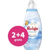 Robijn 2+4 Gratis: Klein & Krachtig Wasmiddel Stralend Wit 22 Wasbeurten 665 Ml