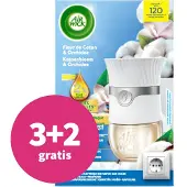 Air Wick 3+2 Gratis3+2 Gratis: Elektrische Luchtverfrisser Starter Kit Katoen & Orchidee 19 Ml