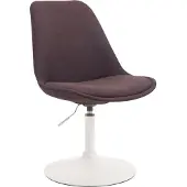 CLP Maverick Eetkamerstoel - Stof bruin wit