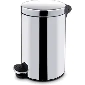 Hendi Pedaalemmer met antislippedaal - rvs - binnenemmer - 5 liter - 21x28 cm - zilver - keuken