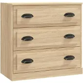 vidaXL Dressoir 70x35,5x67,5 cm bewerkt hout sonoma eikenkleurig