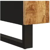 vidaXL Dressoir met 2 deuren 90x33x75 cm massief mangohout