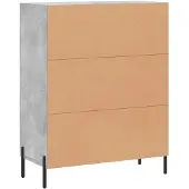 vidaXL Dressoir 69,5x34x90 cm bewerkt hout betongrijs