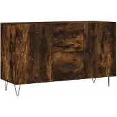 vidaXL Dressoir 100x36x60 cm bewerkt hout gerookt eikenkleurig