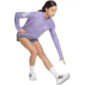 Adidas - Women's ADI365 Running Iconic Half Zip - Hardloopshirt S, purper