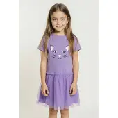 Bonprix Meisjes jurk en poppenjurk (2-dlg. set) van biologisch katoen maat 104/110