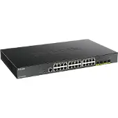 D-Link 28-poorts Smart Managed Gigabit Stack Switch (DGS-1250-28XMP) [24-poorts Gigabit, PoE+, 370W, 4x SFP+].