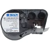 Brady MC1-1000-595-WT-RD tape vinyl | rood op wit | 25,4mm x 7,62m
