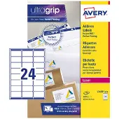 Avery L7159-250 adresetiketten A4 63,5 x 33,9 mm wit (6000 etiketten)