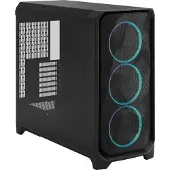 Fractal Design FD-C-MES3X-04 Full Tower PC-behuizing Zwart Stoffilter, Zijvenster, Geïntegreerde verlichting
