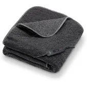 Beurer - Heating Blanket - Grey and Dark Grey - 180 x 130 cm