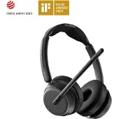 Epos IMPACT 1061 ANC, tweehandige Bluetooth headset Hybride adaptieve Active Noise Cancellation (ANC), incl. contactloos oplaadstation