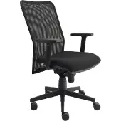 Hammerbacher Draaistoel Mesh In hoogte verstelbare armleuning Zwart 140 kg VSDS2 640 mm x 1.190 mm