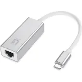 LevelOne USB-0402 Gigabit USB-C netwerkadapter - Bedraad - USB Type-C - Ethernet - 1000 Mbit/s - Zilver () -