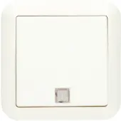 Schneider Electric Schneider - Opbouw wisselschakelaar - Polarwit - Controlelamp- 381624