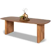 De Bommel Meubelen Eettafel Amare - deens ovaal 240x100 cm - Mangohout Lichtbruin